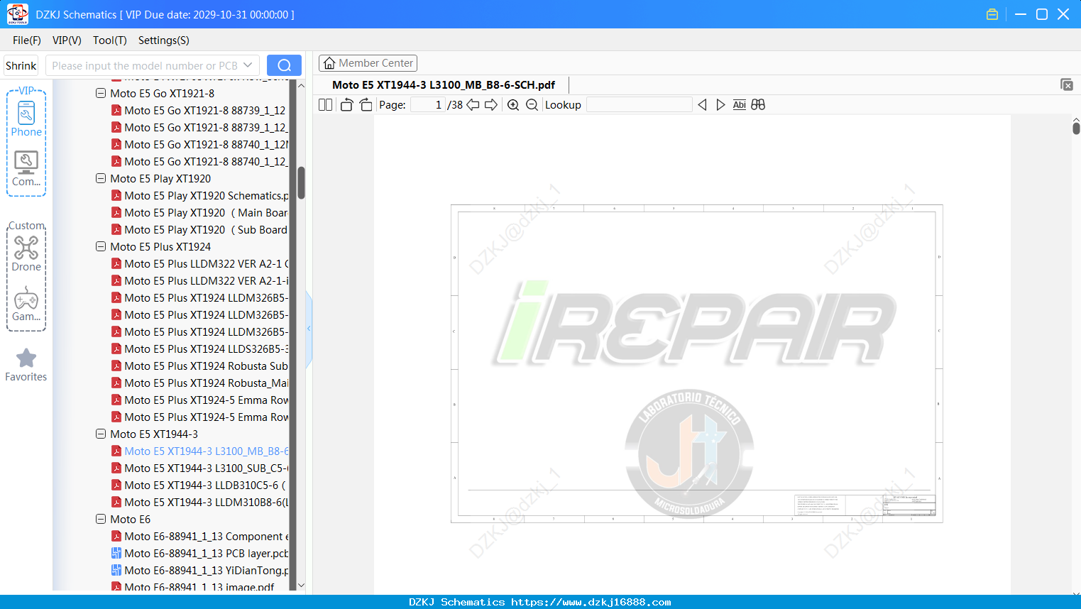 Motorola Moto E5 XT1944-3 L3100_MB_B8-6-SCH